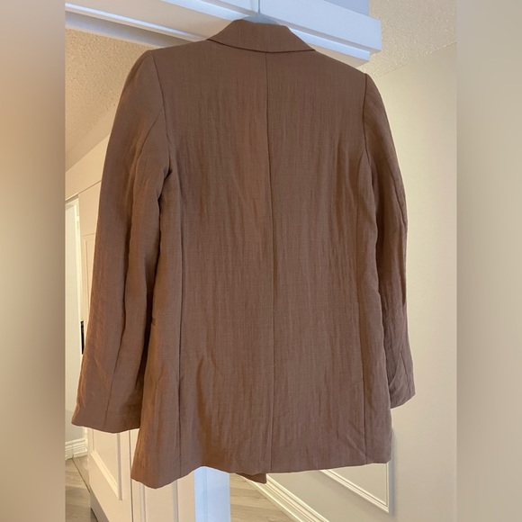 H&M Tan Double-Breasted Blazer - Picture 3 of 4